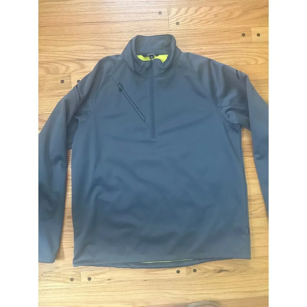 OGIO® Torque II Pullover Sz XL 1/2 zip Men's Diesel Grey/Nitro Yellow Jacket
